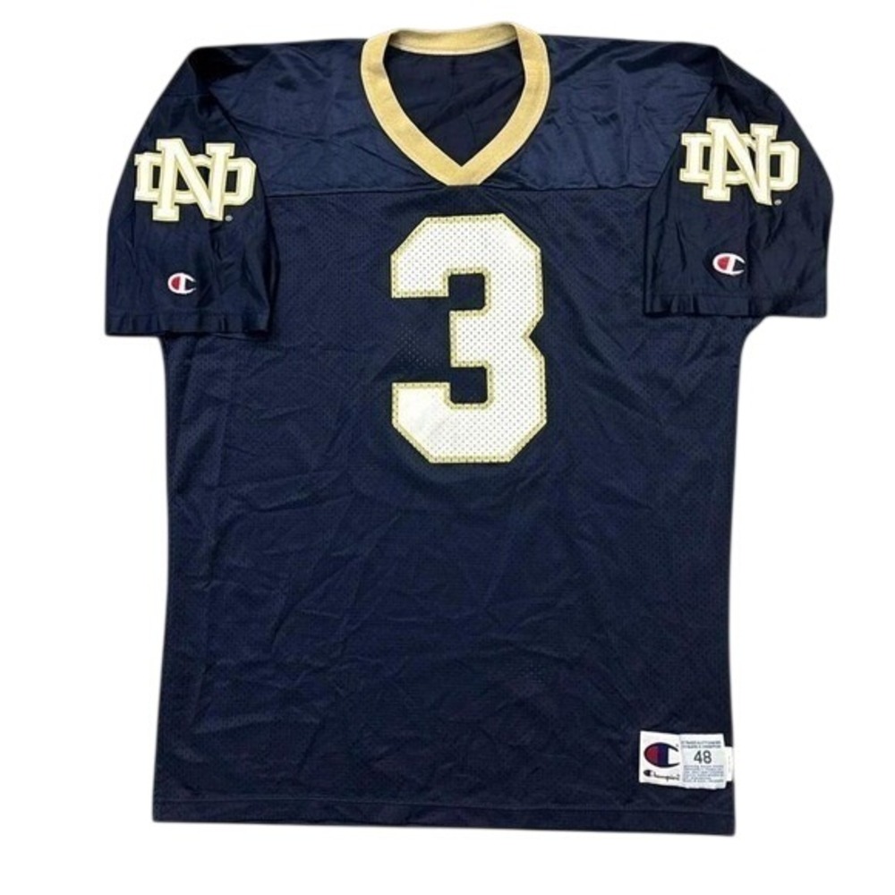 Vintage Champion Notre Dame Fighting Irish 3 Joe Montana Football Jersey USA